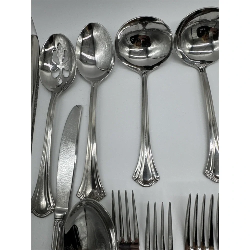 RSVP Stainless TM 18/10 INDONESIA 84 pieces‎ flatware set Mixed European Style